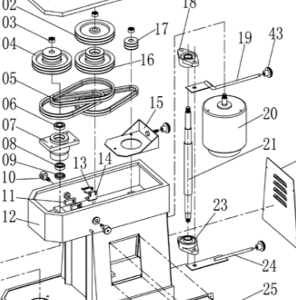 картинка Деталировка на миксер Starfod DN10B от магазина Одежда+