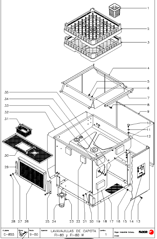 картинка Деталировка для fagor fi80 от магазина Одежда+