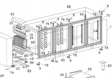 картинка Деталировка для прилавка-витрины Angelo-Po 6ERCBA от магазина Одежда+