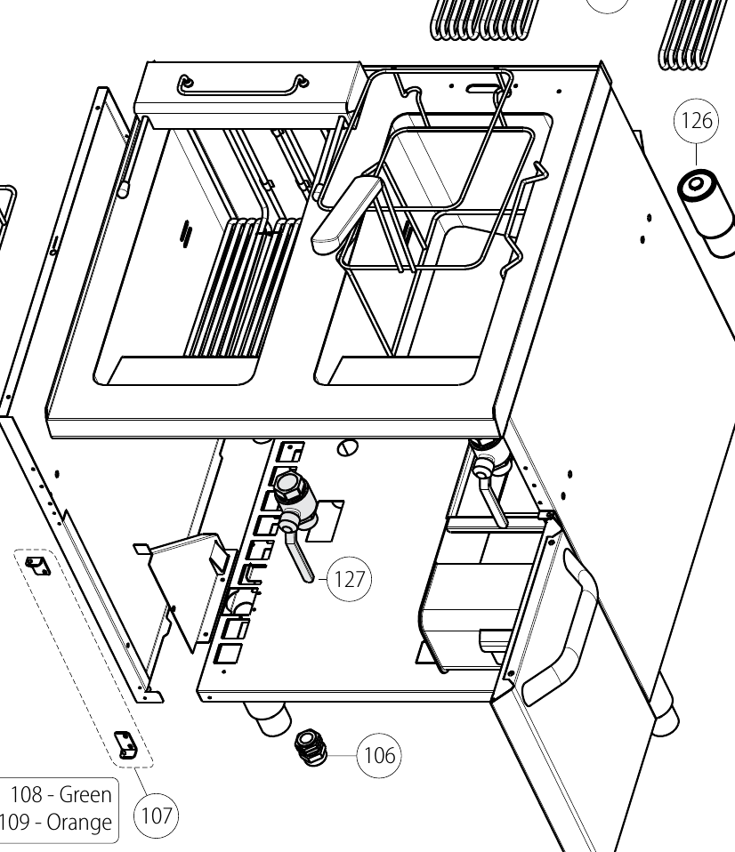 картинка Деталировка фритюра FRS70E7 от магазина Одежда+