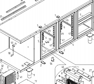 картинка Деталировка для прилавка-витрины Angelo-Po 6MBM от магазина Одежда+