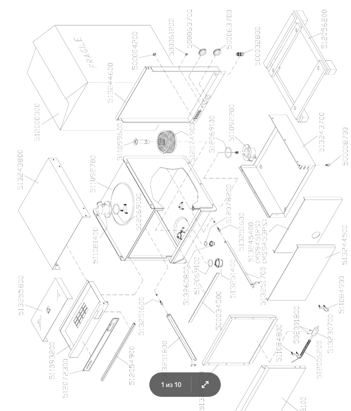 картинка Деталировка для MS9451 от магазина Одежда+