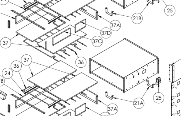 картинка Деталировка WellPizza WLBake от магазина Одежда+
