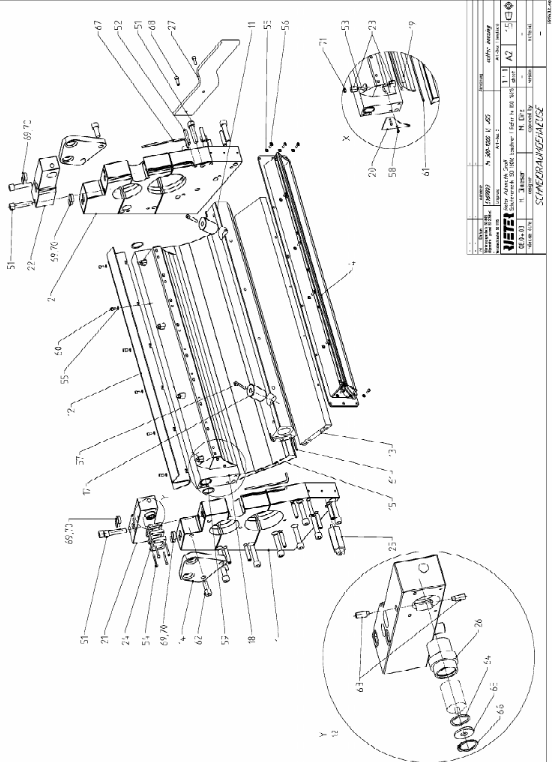 картинка Деталировка для Гранулятор M-USG 600V RIETER (Уплотнение) от магазина Одежда+