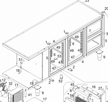 картинка Деталировка для прилавка-витрины Angelo-Po 6MJBA от магазина Одежда+