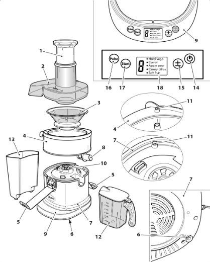 картинка Деталировка для INDUSTRIAL JUICER  LISTINO RICAMBI (1) от магазина Одежда+