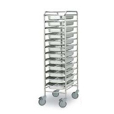 картинка ТЕЛЕЖКА Д/ГАСТРОЁМКОСТЕЙ 12GN1/1 METOS GNT-12 N-S от магазина Одежда+