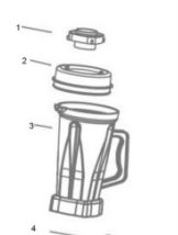 картинка Деталировка блендера Jau BL-1500B_blow-scheme от магазина Одежда+