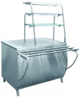 картинка Прилавок для горячих напитков ПГН-70Т-01 (нейтральный стол, 3 полки, 1500 мм) от магазина Одежда+