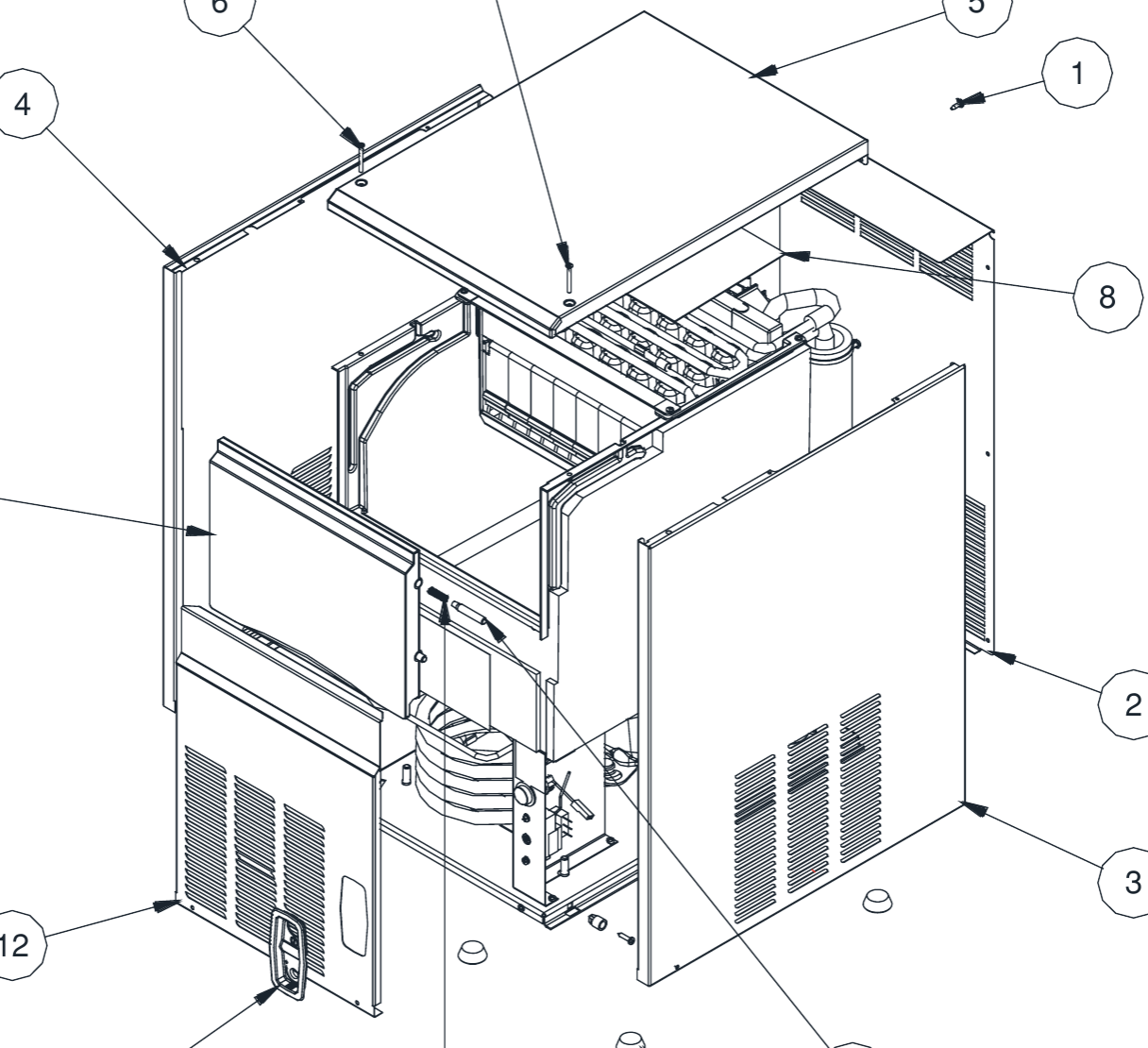 картинка Деталировка льдогенератора Icematic CS 20 / 25 / 35 / 40 / 50 / 70 / 90 от магазина Одежда+