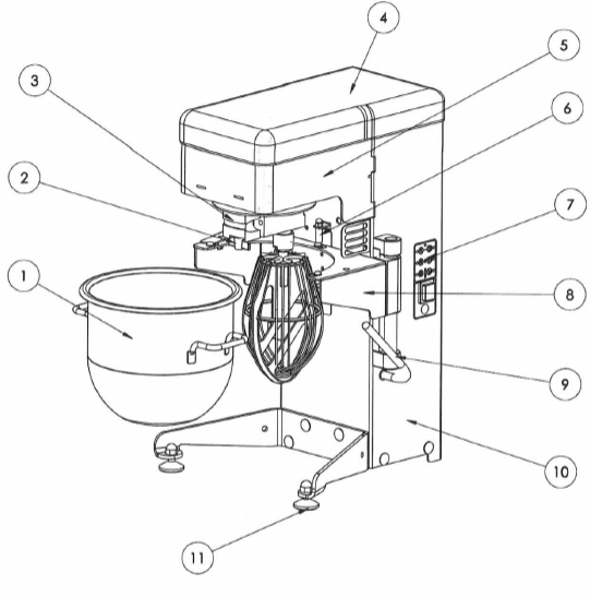 картинка Деталировка для ESPLOSO CHEF 7.5 = CHEF 7.5 INOX (sn 2044822) (1) от магазина Одежда+