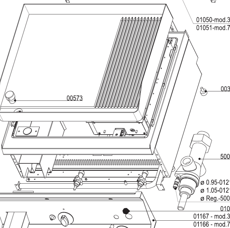 картинка Деталировка Tecnoinox mod FT35G7-FT 70G7 от магазина Одежда+