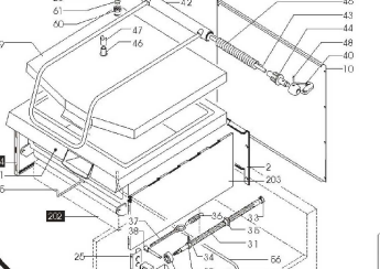 картинка Деталировка для сковороды опрокидывающайся Angelo-Po 1A1BR2E от магазина Одежда+