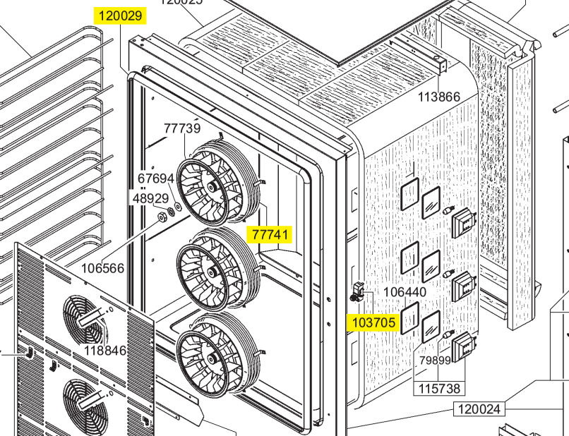 картинка Деталировка для Smeg ALFA1035H от магазина Одежда+