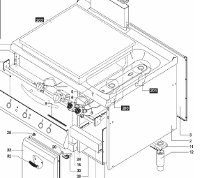 картинка Деталировка для плиты с панелью накаливания Angelo-Po 2D1TP6G от магазина Одежда+