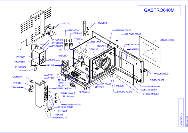 картинка Деталировка для GASTRO_640_M от магазина Одежда+