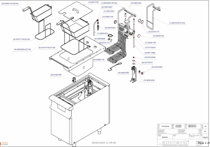 картинка Деталировка для Фритюр Амбах EF2.45EPL от магазина Одежда+