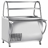 картинка Прилавок холодильный ПВВ(Н)-70М-НШ (открытый, полка, подсветка охлаждаемая ванна h-85 мм, 1120 мм) от магазина Одежда+