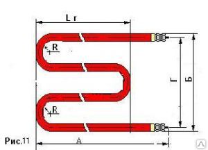 картинка ТЭН-170А13/2,5,ТЭН-118А13/1,6 К плите ПЭТ-0,51 от магазина Одежда+