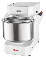 картинка Тестомес спиральный ТМС-30НН-1Ц, 1 скорость, несъемная дежа 30 л, неподъемная траверса, 90 кг/ч, электромеханическая панель управления, 510х830х660 мм, 1,6 кВт, 230В, ременно-цепной привод от магазина Одежда+