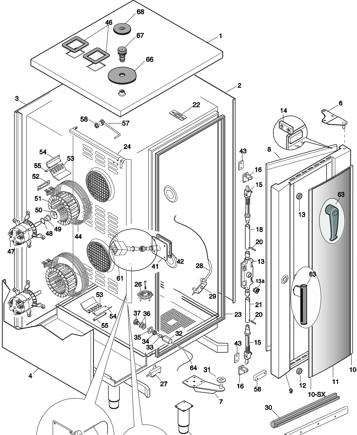 картинка Деталировка для Electrolux Пароконвектомат AOS202ETA1 от магазина Одежда+