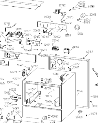 картинка Деталировка для посудомоечной машины Adler CF40-1EDP от магазина Одежда+