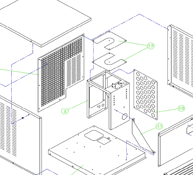 картинка Деталировка для ледогенератора ITV Ice Queen 135 air от магазина Одежда+