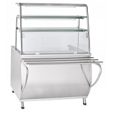 картинка Мармит 2-х блюд ЭМК-70Т паровой (3 полки, подсветка, с гастроемкостями,1120 мм) кашир. от магазина Одежда+