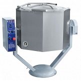 картинка Котел пищеварочный электрический КПЭМ-100-ОМР со сливным краном, 100 л, миксер 0-120 об/мин (плавная регулировка, нижний привод, реверс), +100°С, пар. рубашка, руч.опрокидывание, цельнотянутый от магазина Одежда+