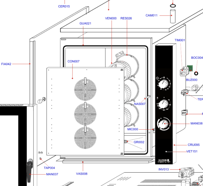 картинка Деталировка Garbin 104P VAP от магазина Одежда+