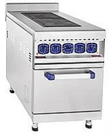 картинка Плита электрическая ЭП-2ЖШ, 2 конфорки, КЭТ-0,09, стандартная духовка, 550x897x860 мм, лицев. нерж. от магазина Одежда+