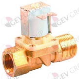 картинка Клапан электромагнитный 2 24 В перем.тока 3/4" AG выход 1/2" IG Д 78мм № 120141 от магазина Одежда+
