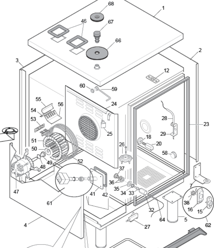картинка Деталировка для Electrolux Паровая печь 10 GN 1/1 от магазина Одежда+