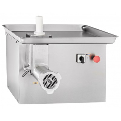 картинка Мясорубка электрическая МЭП-300Н-01, 300 кг/ч, полный унгер, высота борта 40 мм, загрузочное отверстие 72х63 мм, 200 об/мин, 570х531,5х428 мм, 1,1 кВт, 400 В, корпус, шнек, гайка - алюминий, лоток и облицовка - нерж. от магазина Одежда+