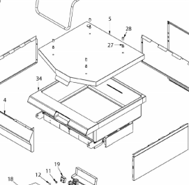картинка Деталировка для сковороды опрокидывающайся Angelo-Po 191BR2GA от магазина Одежда+