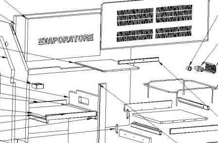 картинка Деталировка для охлаждающей витрины Angelo-Po ERP13SS от магазина Одежда+