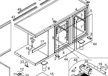 картинка Деталировка для прилавка-витрины Angelo-Po 6ERABA от магазина Одежда+