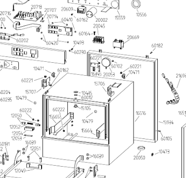 картинка Деталировка для посудомоечной машины Adler CF40-1 от магазина Одежда+
