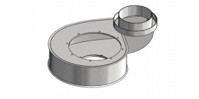 картинка КОРПУС ПАРОВОГО ВСАСЫВАЮЩЕГО ВЕНТИЛЯТОРА - СТАНД STEAM SUCTION FAN HOUSING - STD  PRR 10/1 VENT-0099 от магазина Одежда+