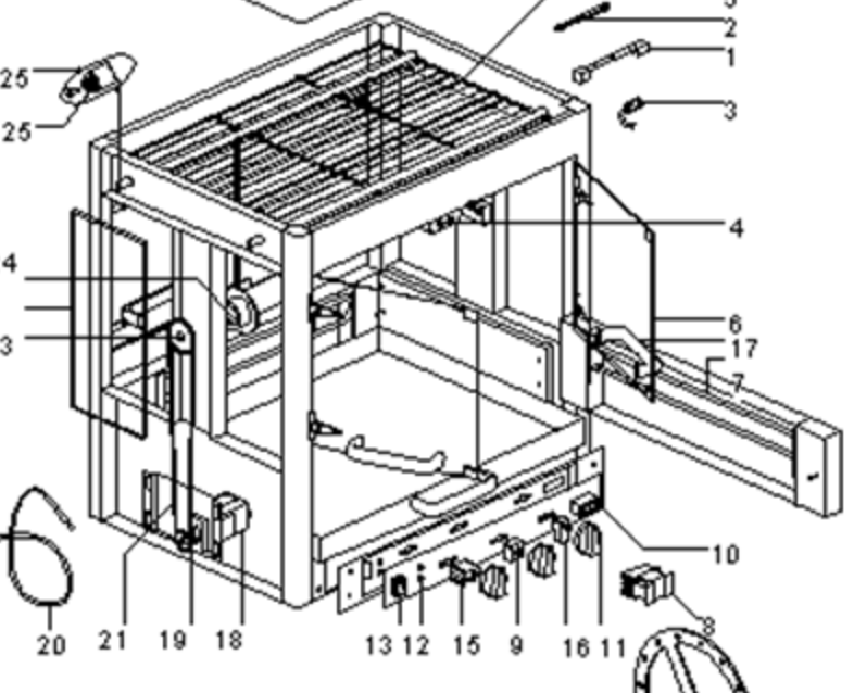 картинка Деталировка  Roller. Grill RBE 25 G03124 от магазина Одежда+