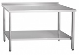 картинка Столы пристенные, с бортом (600 серия) (столешница - нерж., каркас - краш.сталь)СПРП-6-2 (1000x600x850мм) от магазина Одежда+