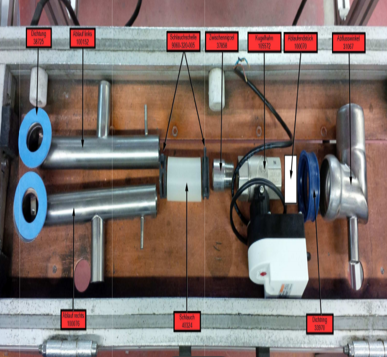 картинка Деталировка для Комплект сливных труб Euromat E200_64 от магазина Одежда+