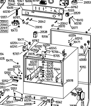 картинка Деталировка для посудомоечной машины Adler CF40-1DL от магазина Одежда+