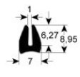 картинка Профиль прокладки окна 1560 L 3800 мм Кол-во 1 для Rational 50120202 от магазина Одежда+