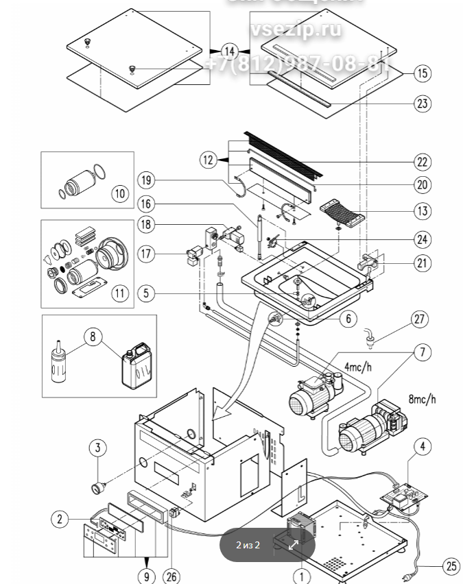картинка Деталировка для Orved Multiple 315 от магазина Одежда+
