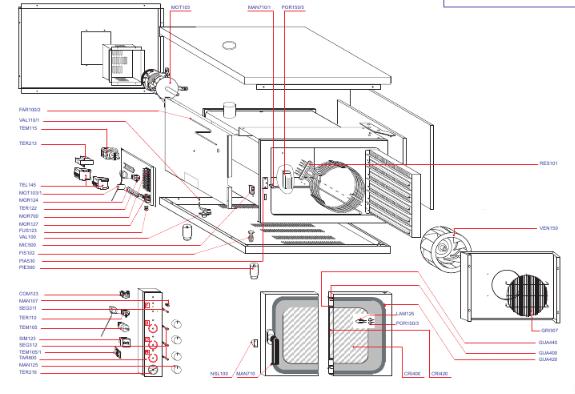 картинка Деталировка для FEV56M_Code FEV034TLX 905.04001-01 (1) от магазина Одежда+