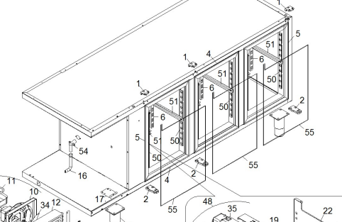 картинка Деталировка для прилавка-витрины Angelo-Po 6EBBA от магазина Одежда+
