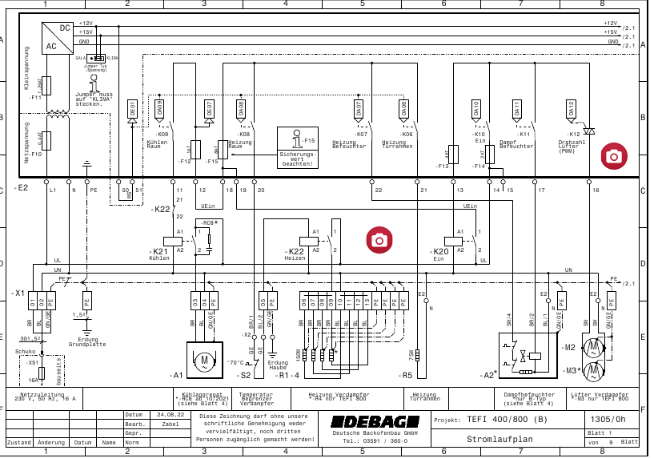 картинка Деталировка для DEBAG TEFI 400/800 от магазина Одежда+