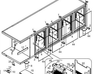 картинка Деталировка для прилавка-витрины Angelo-Po 6ERCBM от магазина Одежда+
