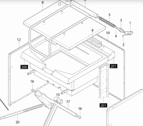 картинка Деталировка для сковороды опрокидывающайся Angelo-Po 1G1BR1E от магазина Одежда+
